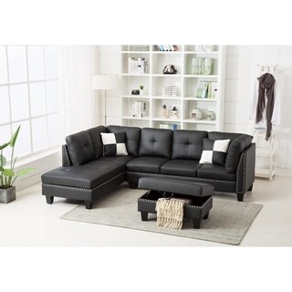 nailhead sectional sofa tan nail trim faux leather sectional sofa with storage ottoman buy nailheads sofas online at overstockcom our best nailhead sectional sofa tan nail trim faux leather sectional sofa with storage ottoman buy nailheads sofas online at overstockcom our best